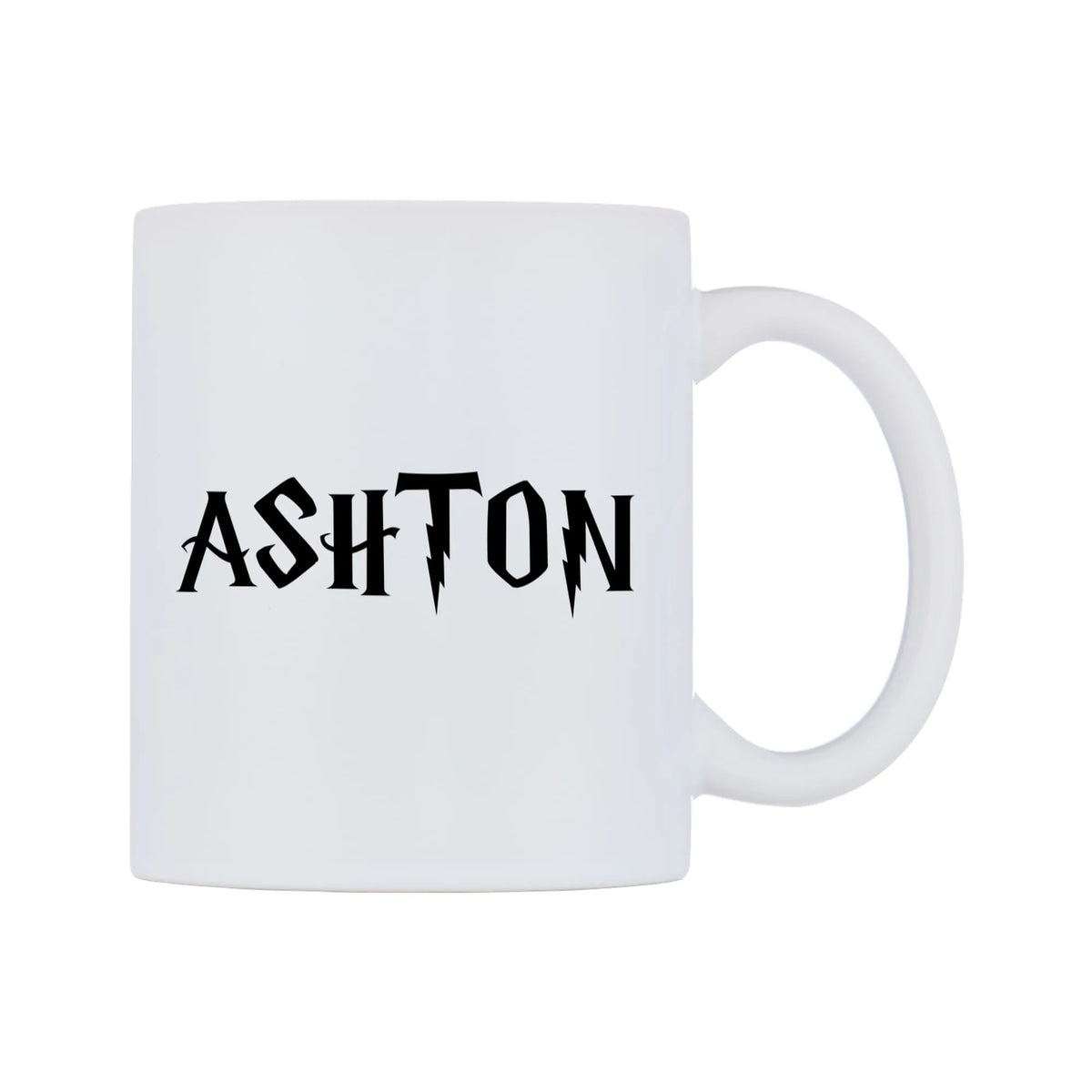 Ashton - Wizard Themed Mug — mug, left side, on a white background