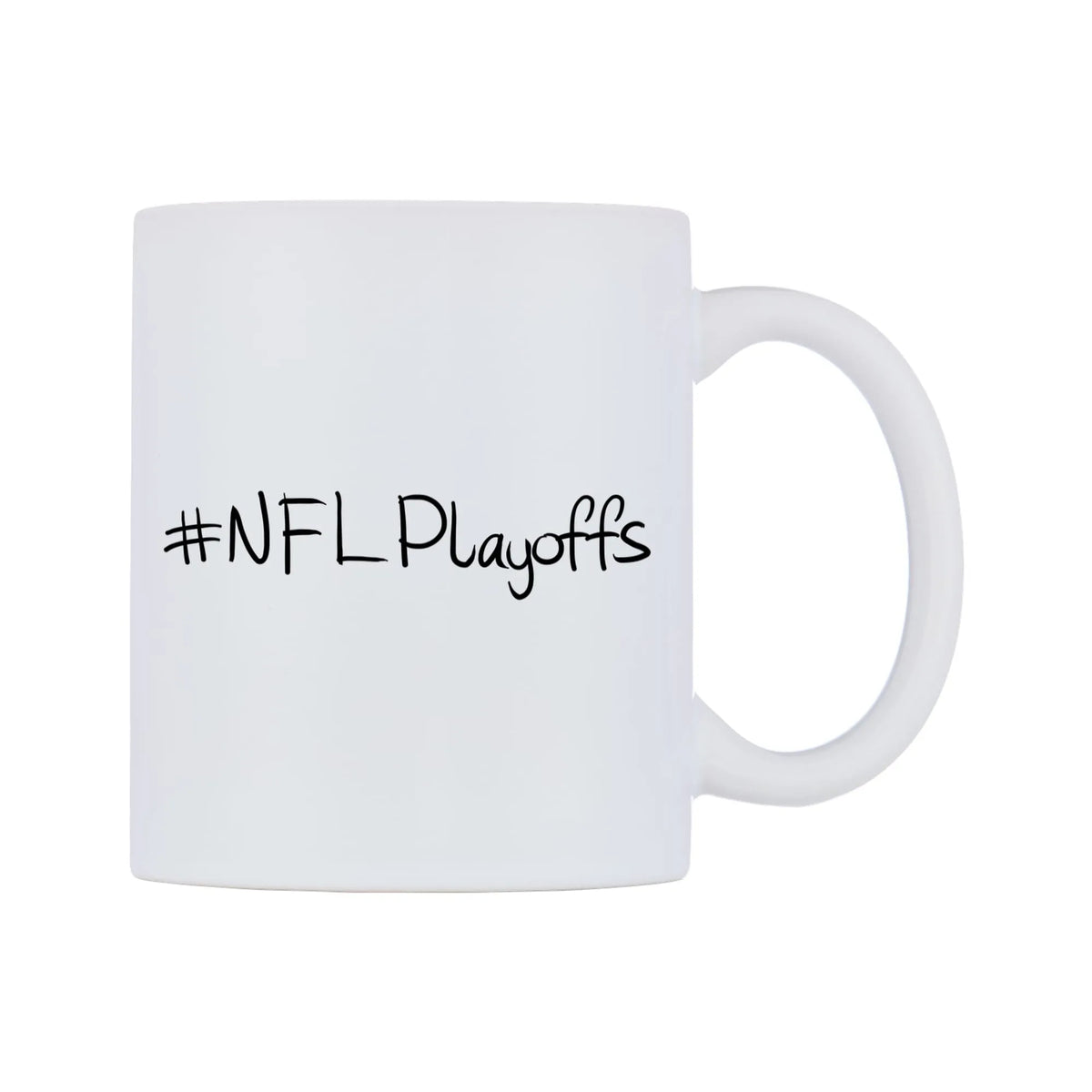 NFLPlayoffs Mug — mug, left side, on a white background