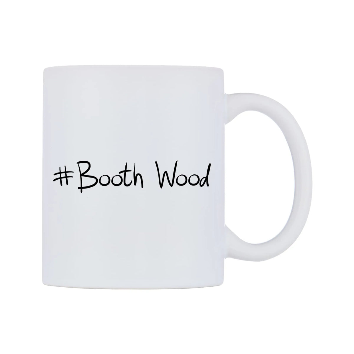 Booth Wood Mug — mug, left side, on a white background