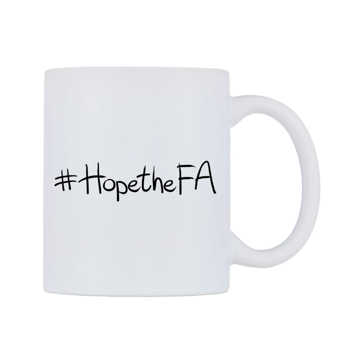 HopetheFA Mug — mug, left side, on a white background