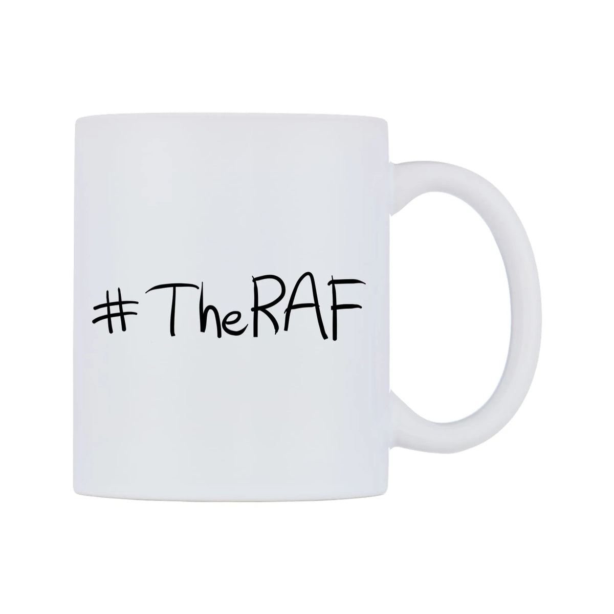 TheRAF Mug — mug, left side, on a white background