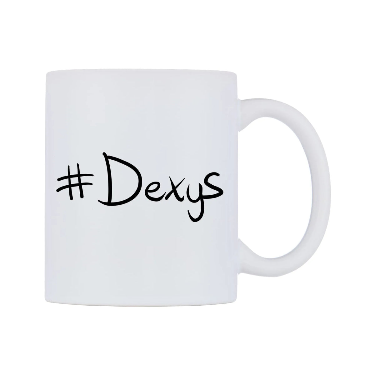Dexys Mug — mug, left side, on a white background