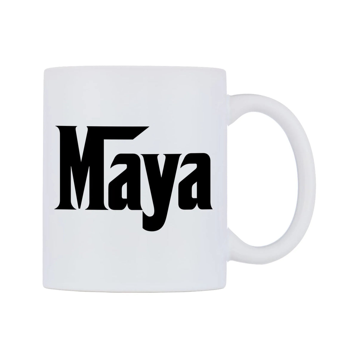 Maya - Godfather Themed Mug — white 11oz gloss mug, left side, on a white background