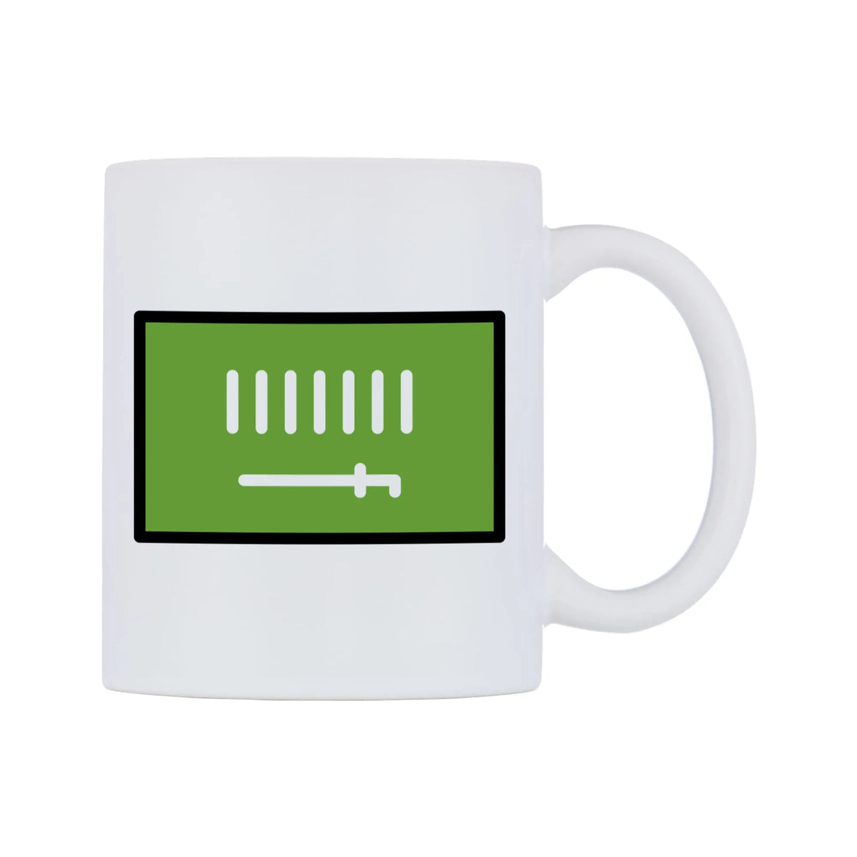 Saudi Arabia Flag Emoji Mug — mug, left side, on a white background