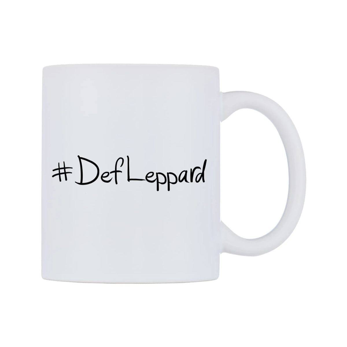 DefLeppard Mug — mug, left side, on a white background