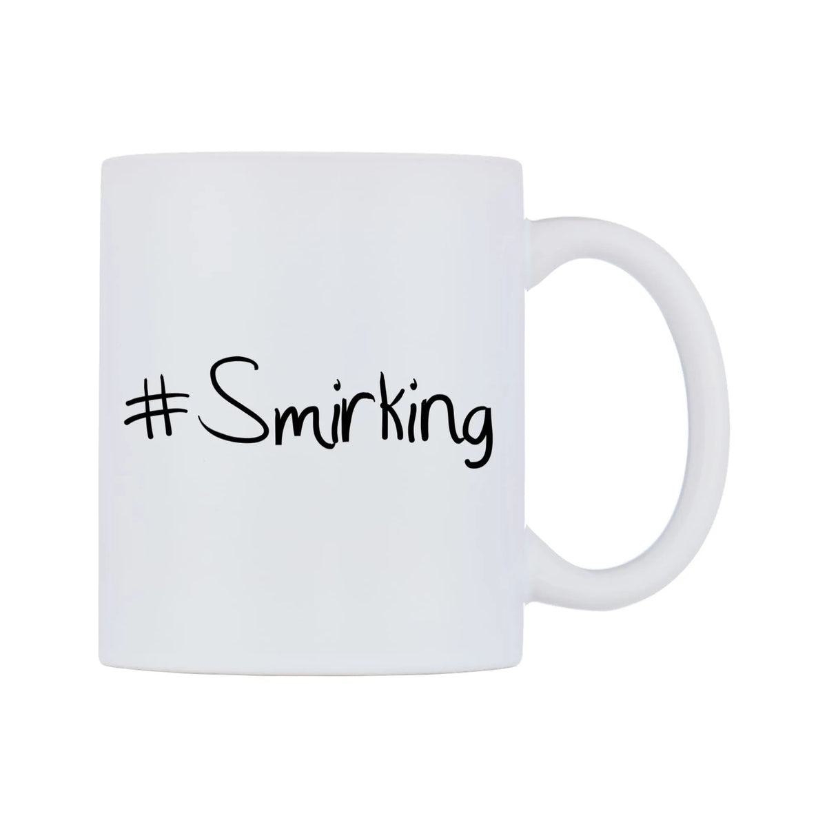 Smirking Mug — mug, left side, on a white background