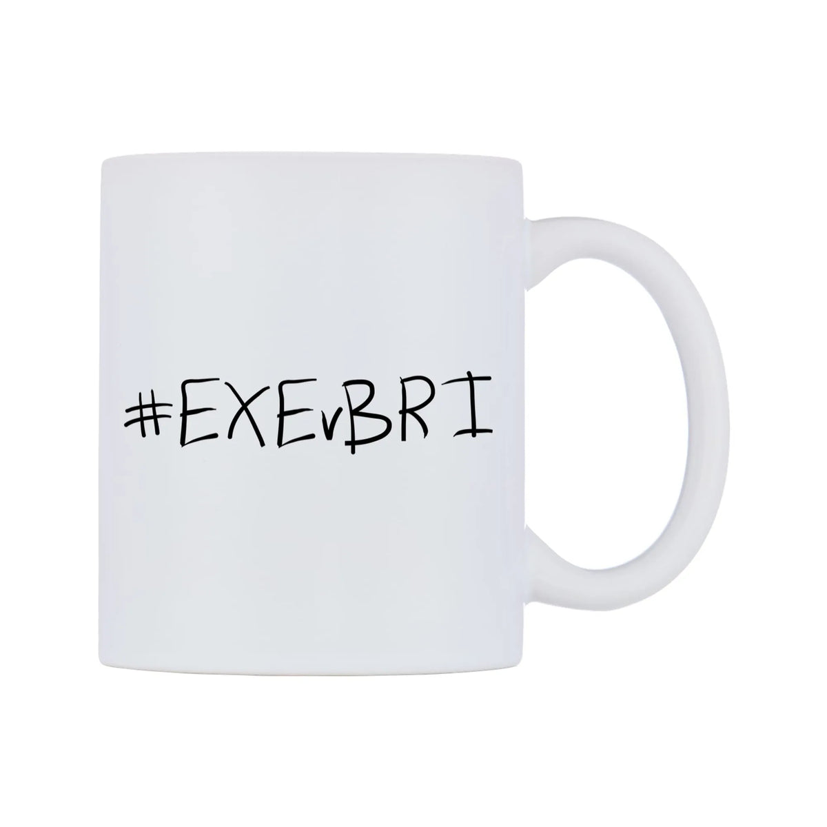EXEvBRI Mug — mug, left side, on a white background