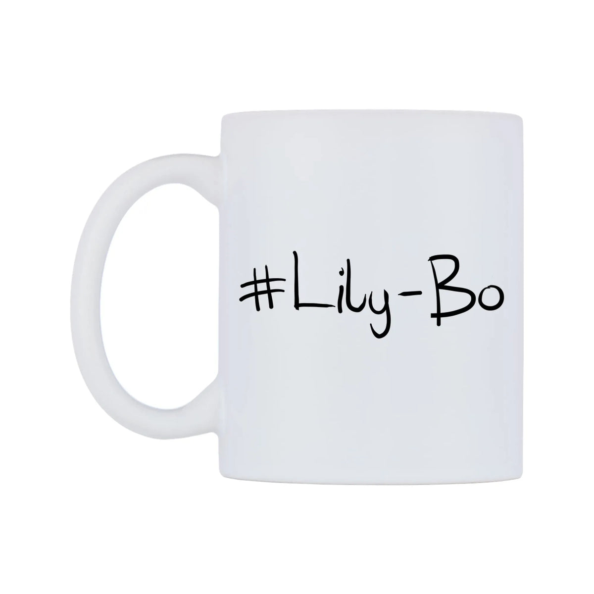 Lily-Bo Mug — mug, right side, on a white background