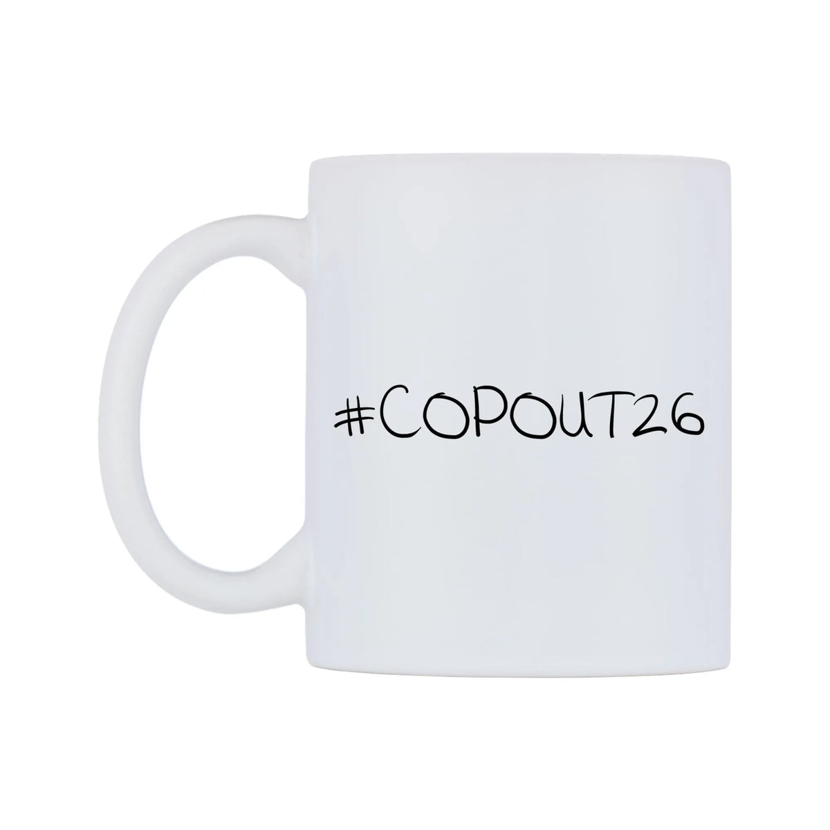 COPOUT26 Mug — mug, right side, on a white background