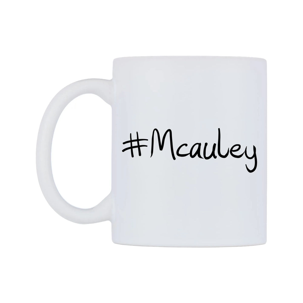 Mcauley Mug — mug, right side, on a white background