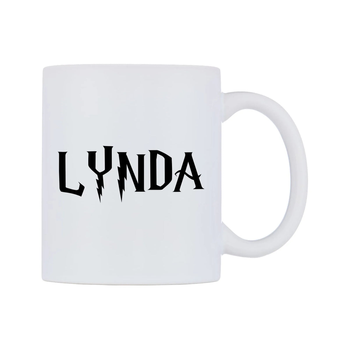 Lynda - Wizard Themed Mug — white 11oz gloss mug, left side, on a white background