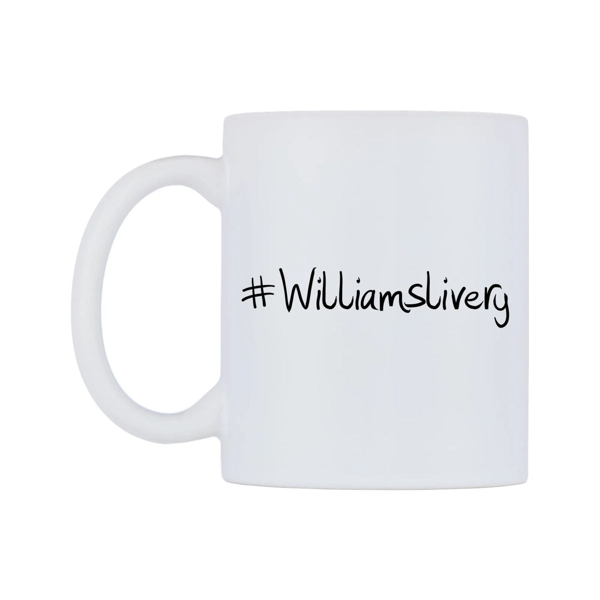 Williamslivery Mug — mug, right side, on a white background