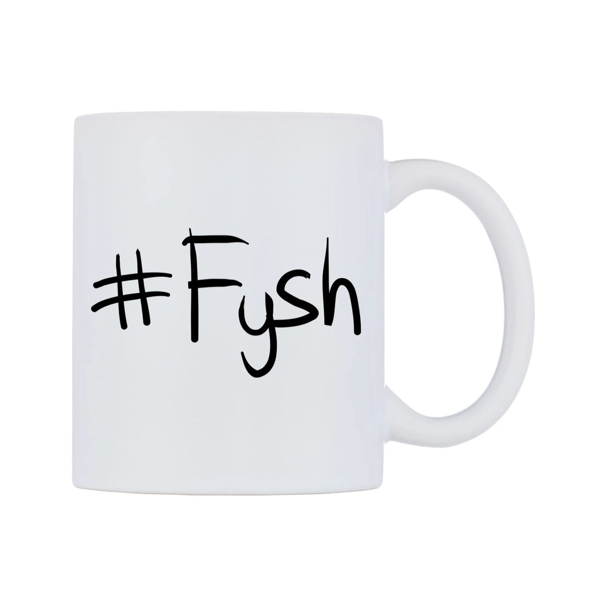 Fysh Mug — mug, left side, on a white background