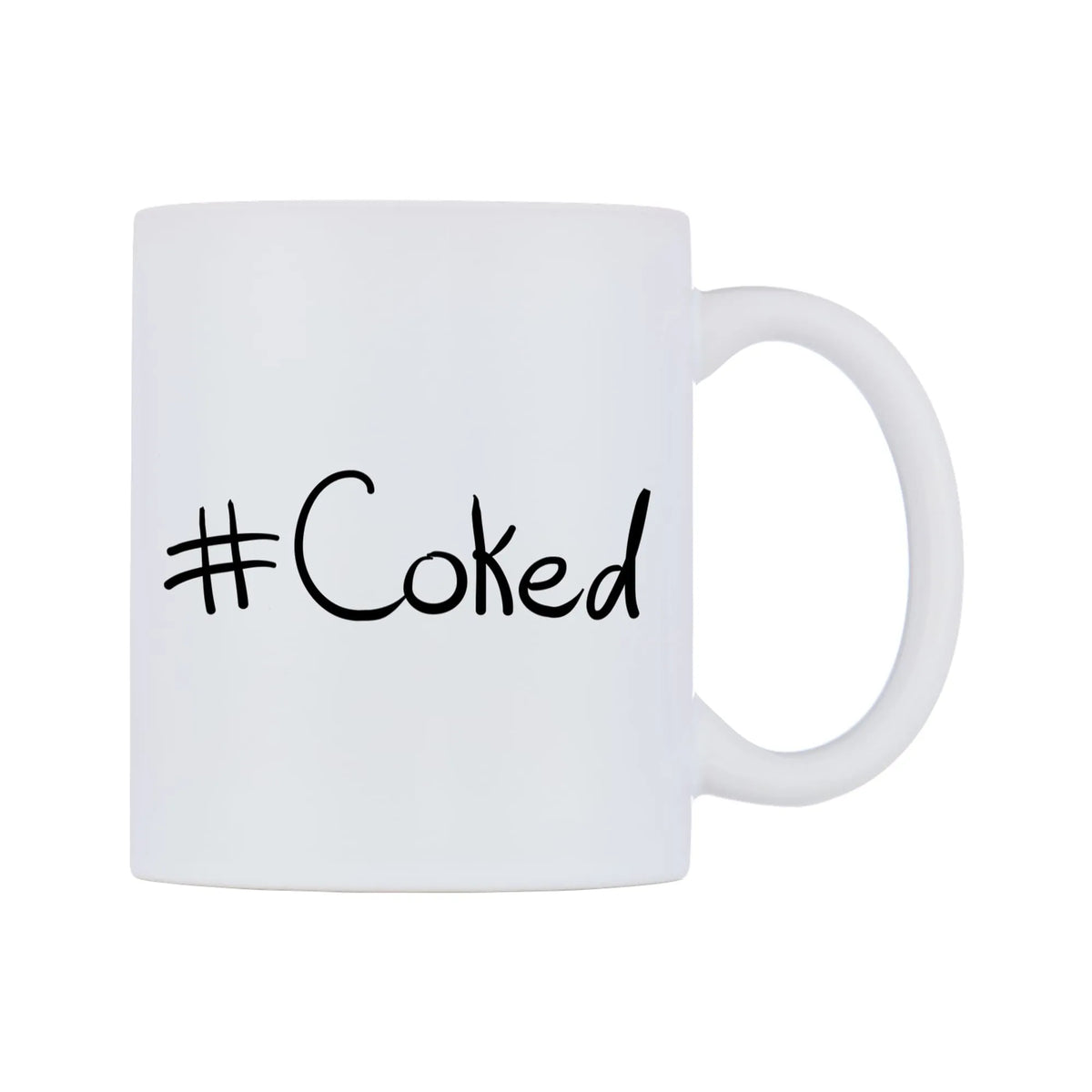 Coked Mug — mug, left side, on a white background
