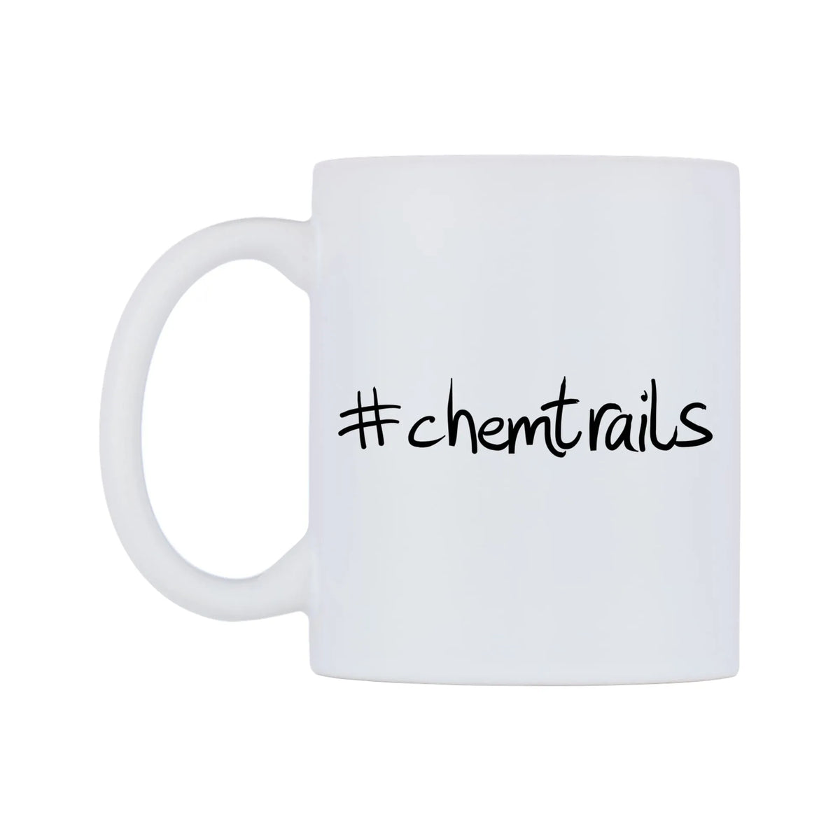 chemtrails Mug — mug, right side, on a white background