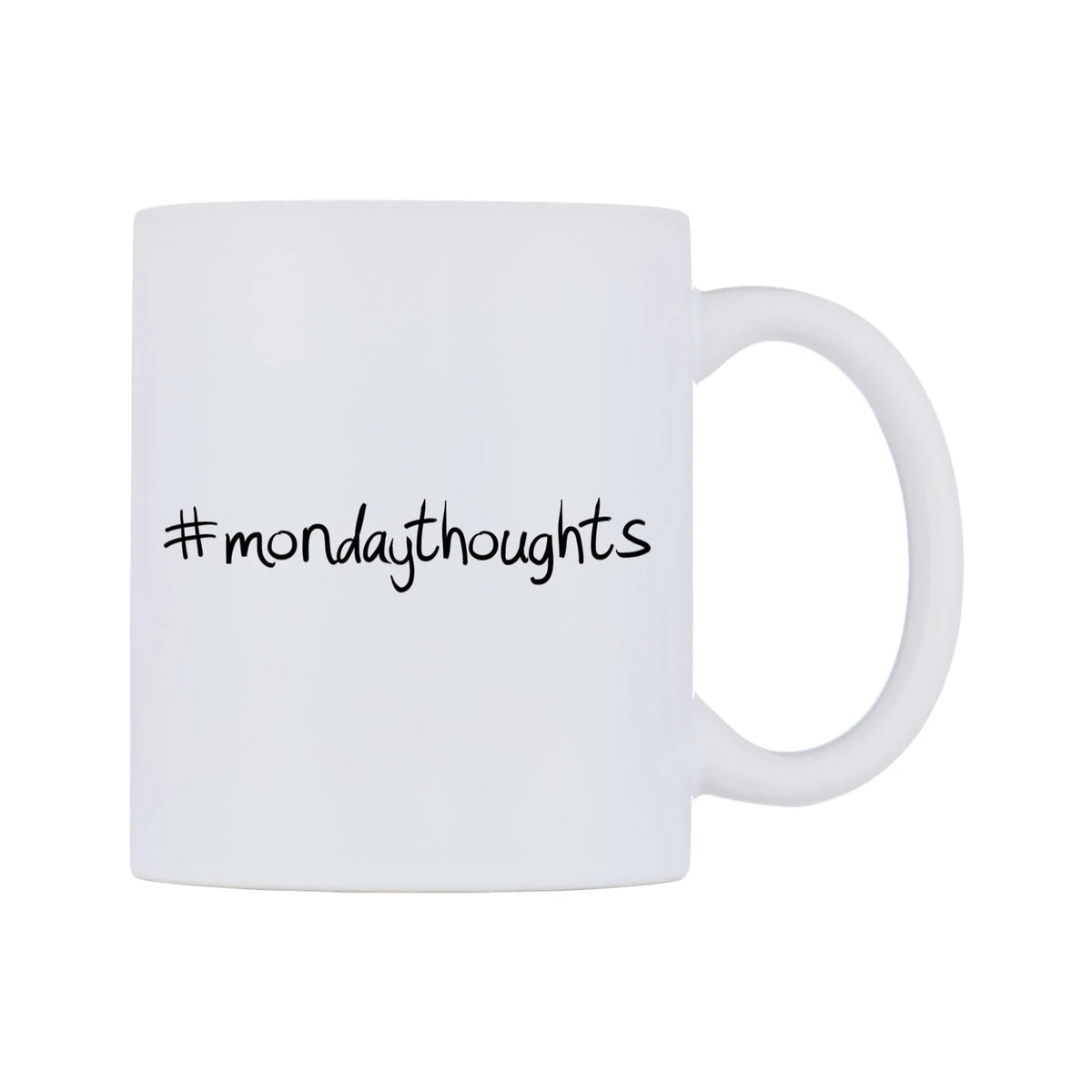 mondaythoughts Mug — mug, left side, on a white background