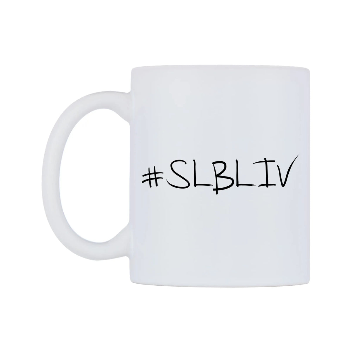 SLBLIV Mug — mug, right side, on a white background