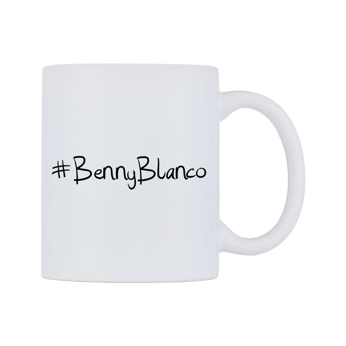 BennyBlanco Mug — mug, left side, on a white background