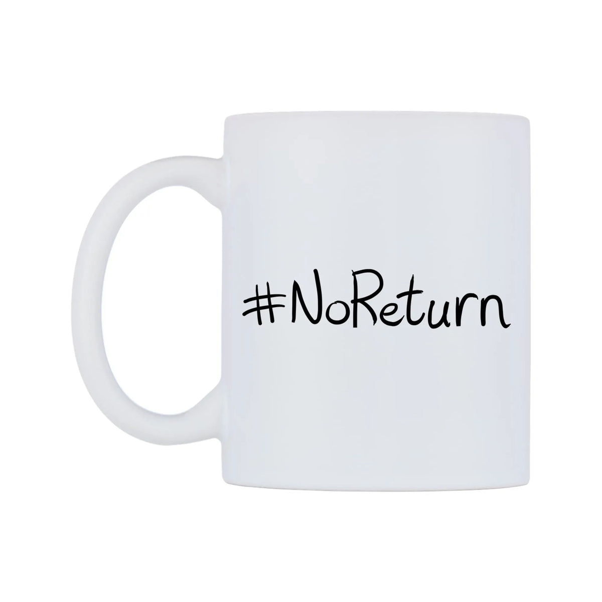 NoReturn Mug — mug, right side, on a white background