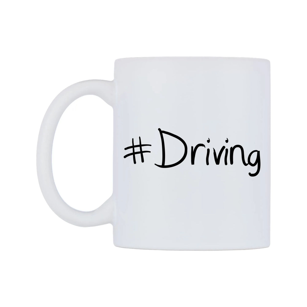 Driving Mug — mug, right side, on a white background