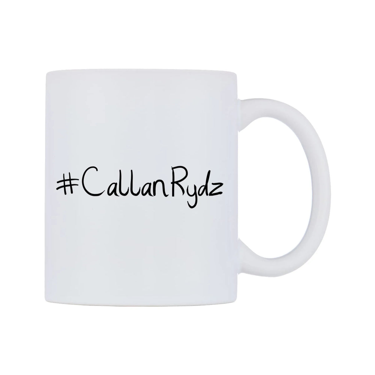CallanRydz Mug — mug, left side, on a white background