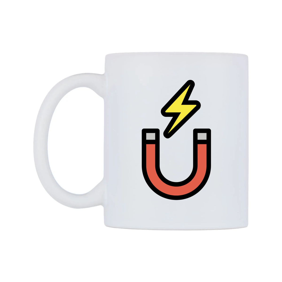 Magnet Emoji Mug — mug, right side, on a white background