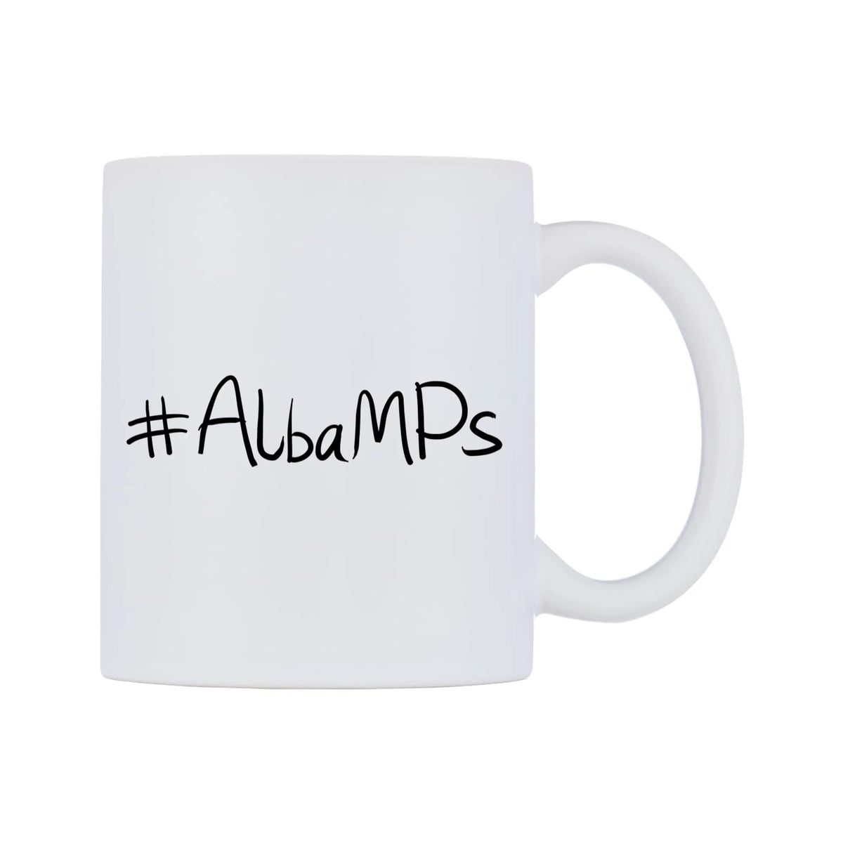 AlbaMPs Mug — mug, left side, on a white background