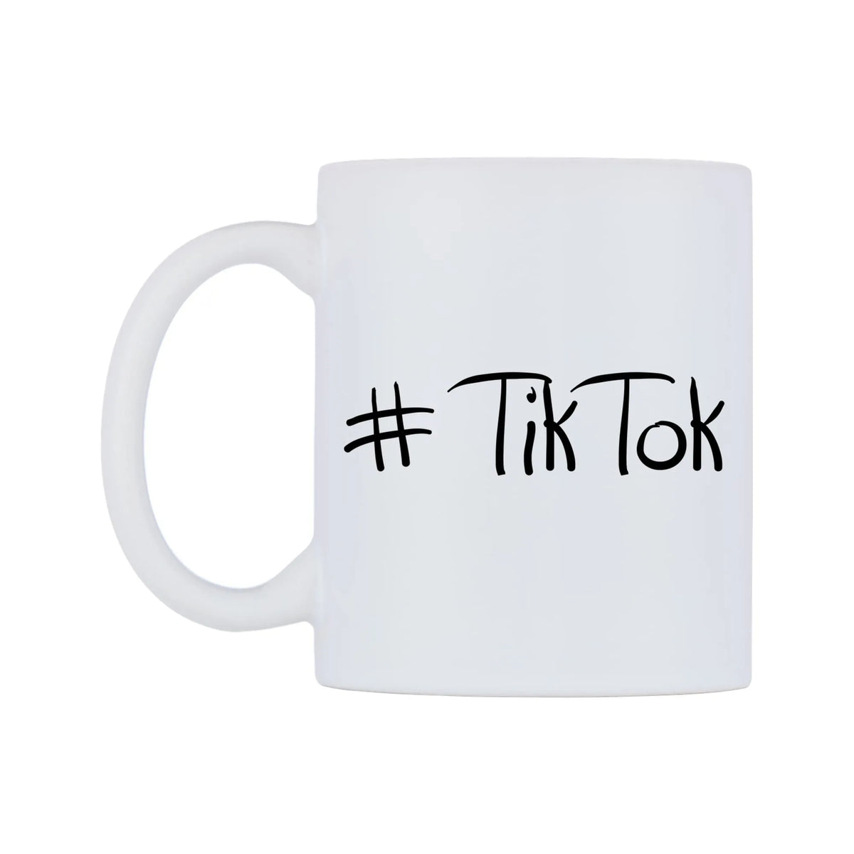 TikTok Mug — mug, right side, on a white background