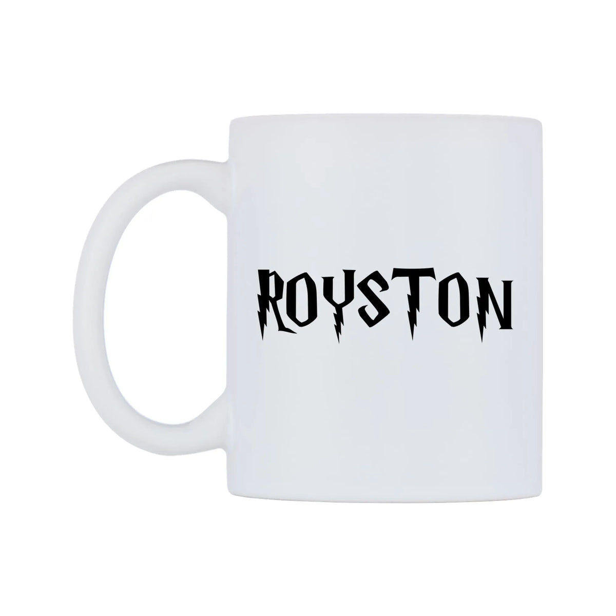 Royston - Wizard Themed Mug — white 11oz gloss mug, right side, on a white background