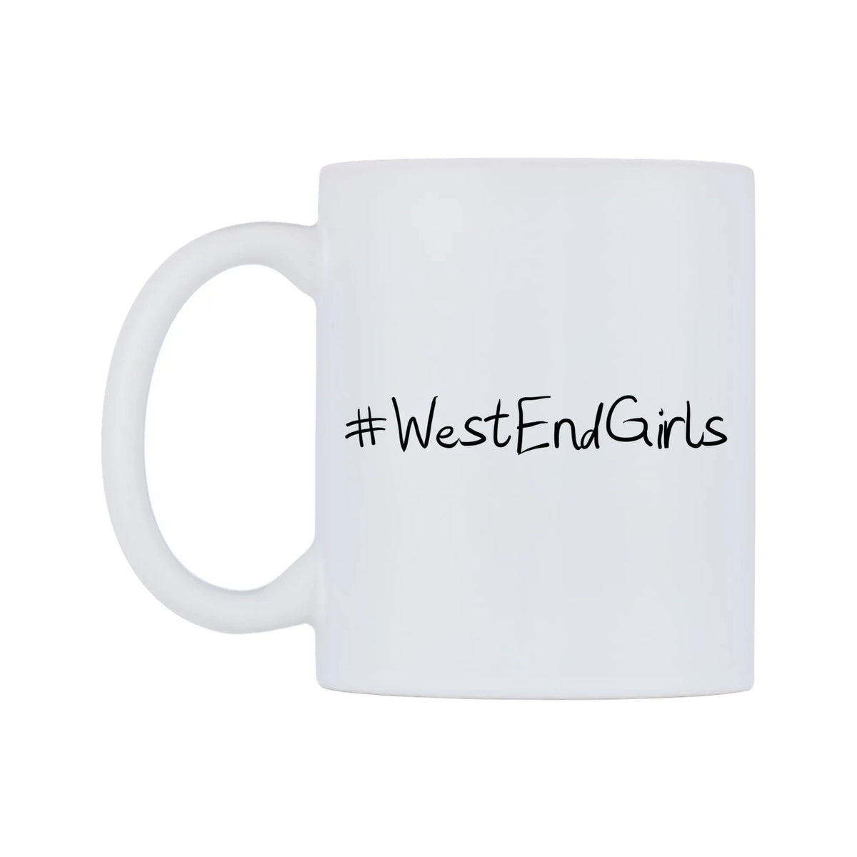WestEndGirls Mug — mug, right side, on a white background