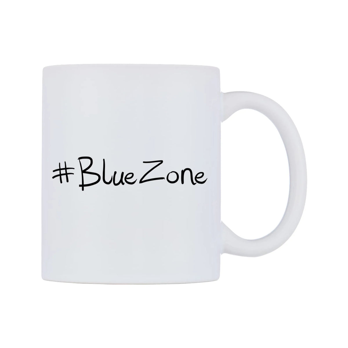 BlueZone Mug — mug, left side, on a white background