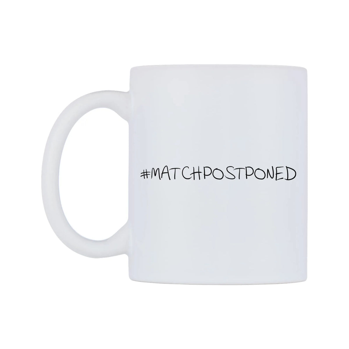 MATCHPOSTPONED Mug — mug, right side, on a white background