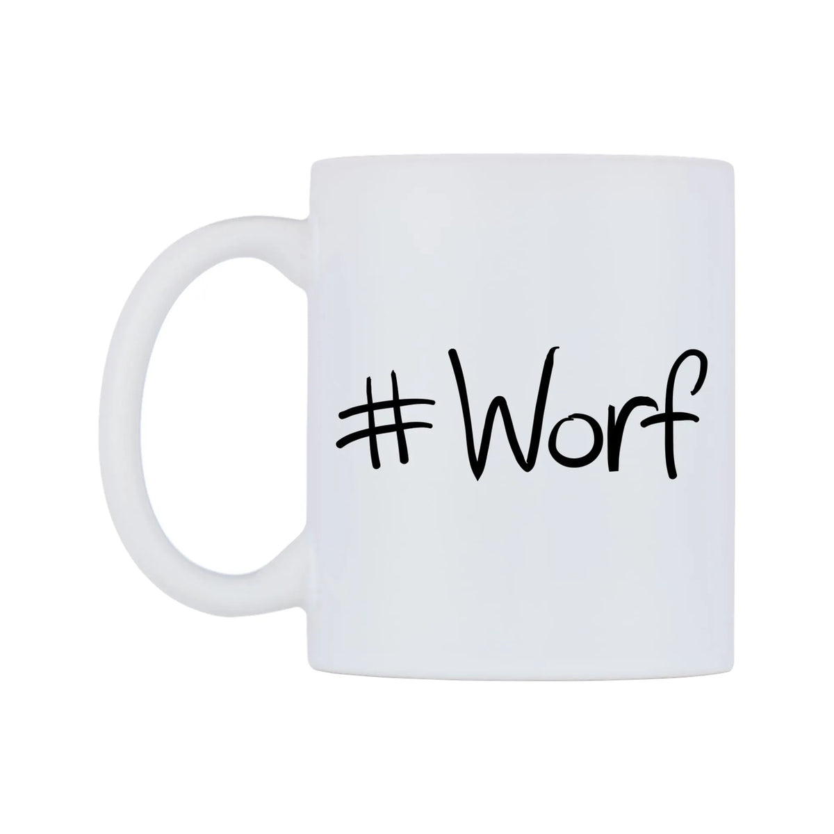 Worf Mug — mug, right side, on a white background