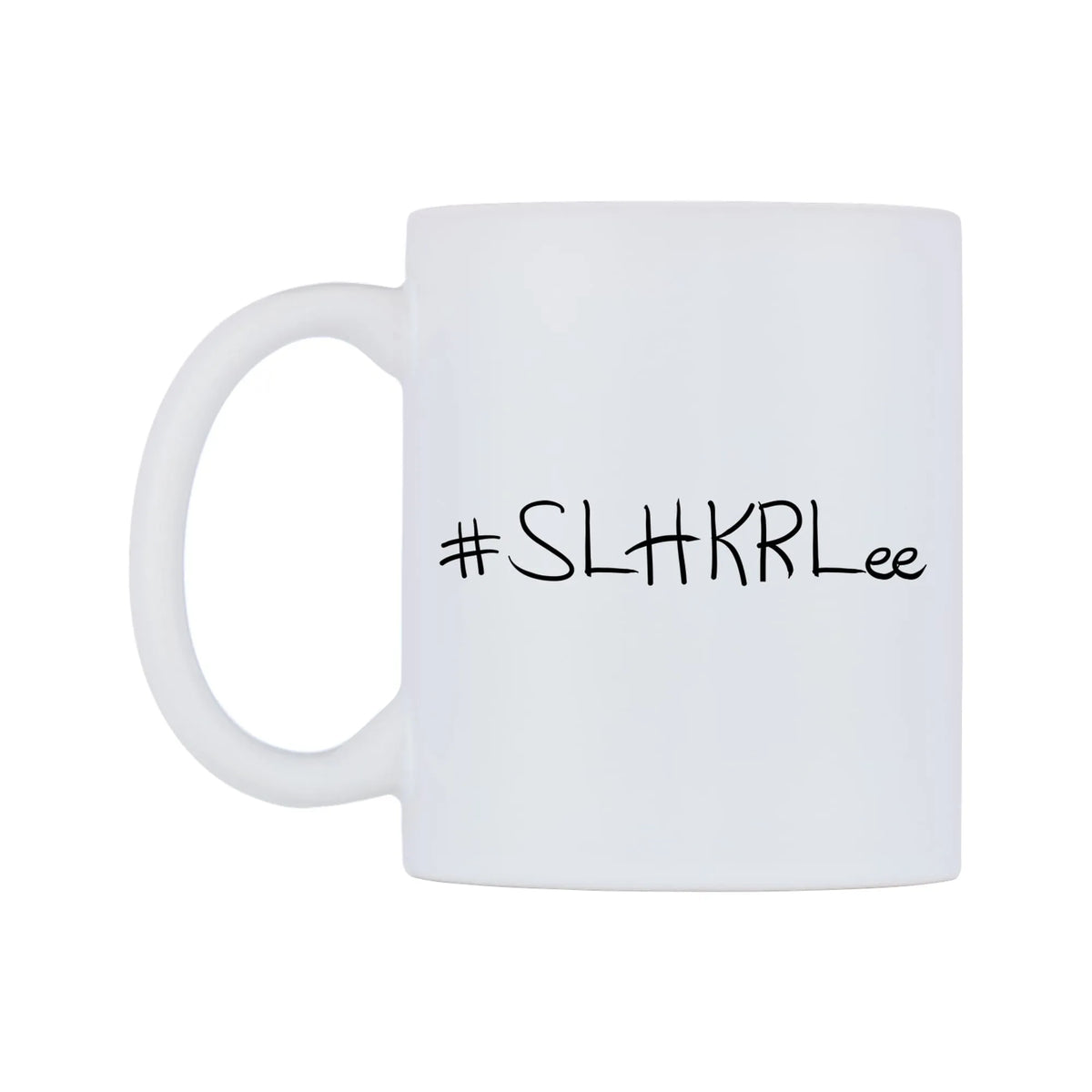 SLHKRLee Mug — mug, right side, on a white background