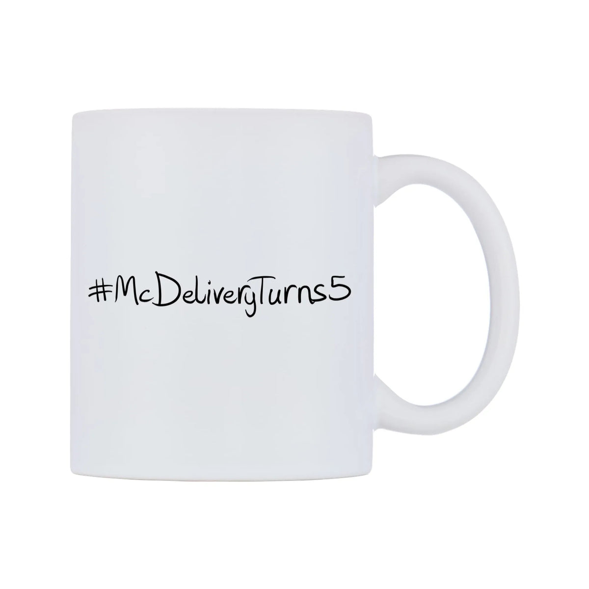 McDeliveryTurns5 Mug — mug, left side, on a white background