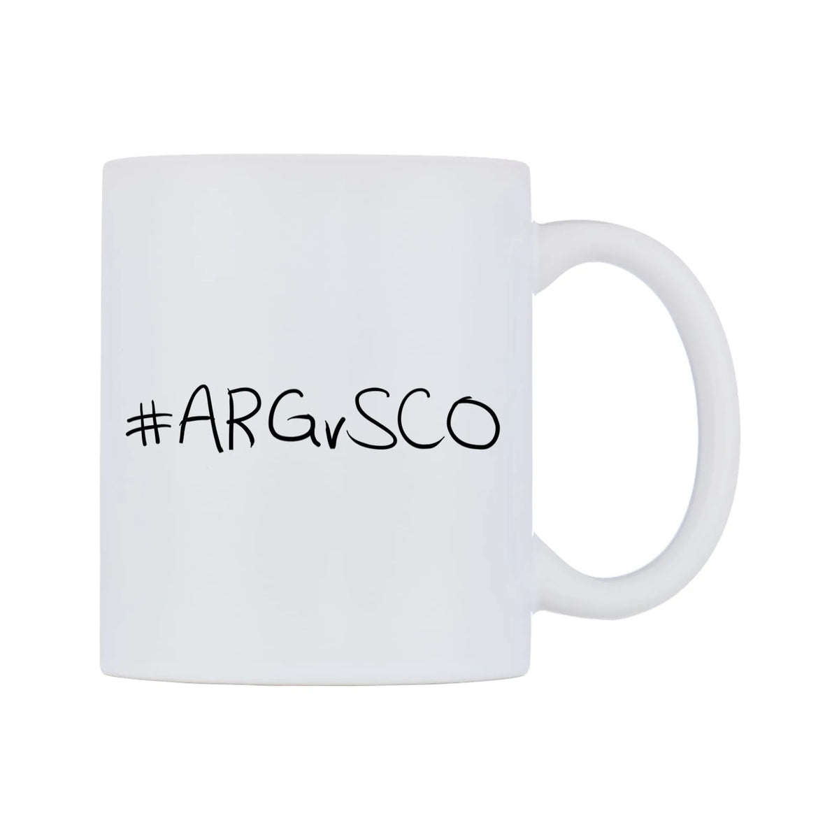 ARGvSCO Mug — mug, left side, on a white background