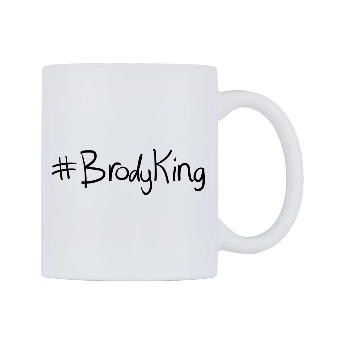BrodyKing Mug — mug, left side, on a white background