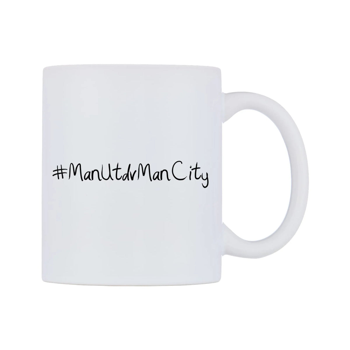 ManUtdvManCity Mug — mug, left side, on a white background
