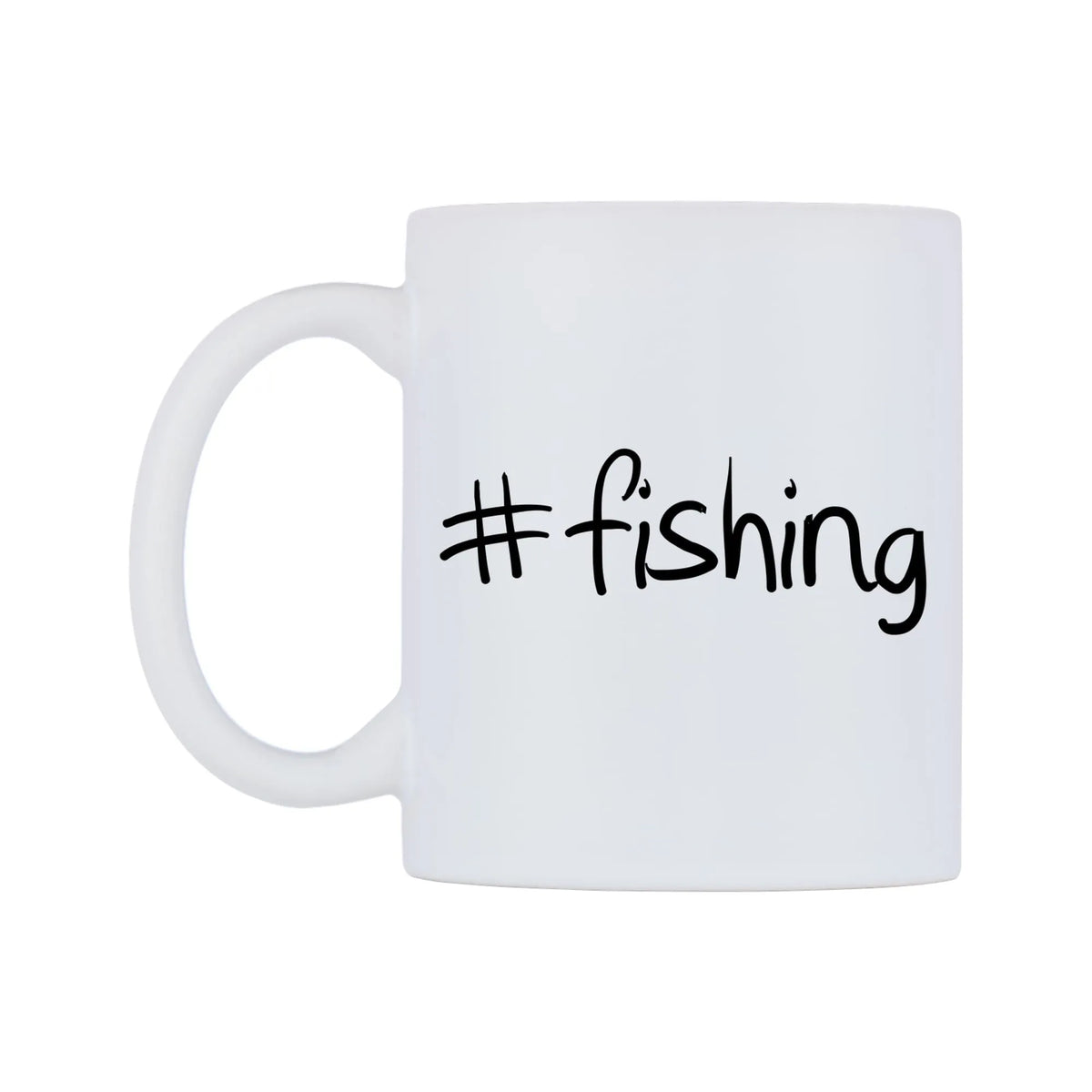 fishing Mug — mug, right side, on a white background