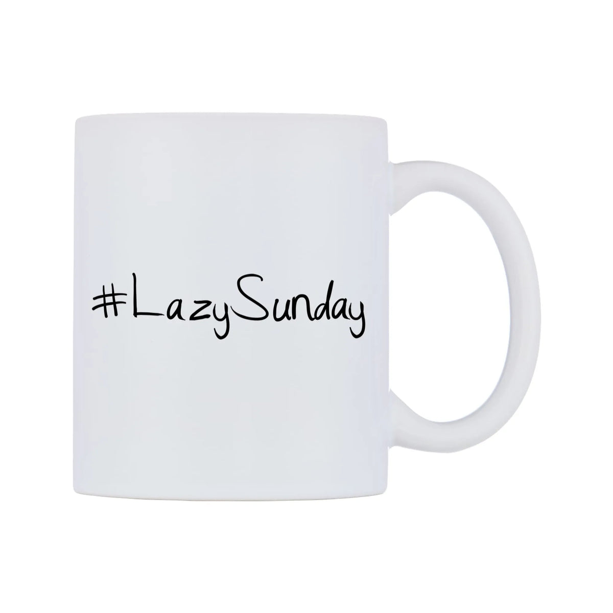 LazySunday Mug — mug, left side, on a white background