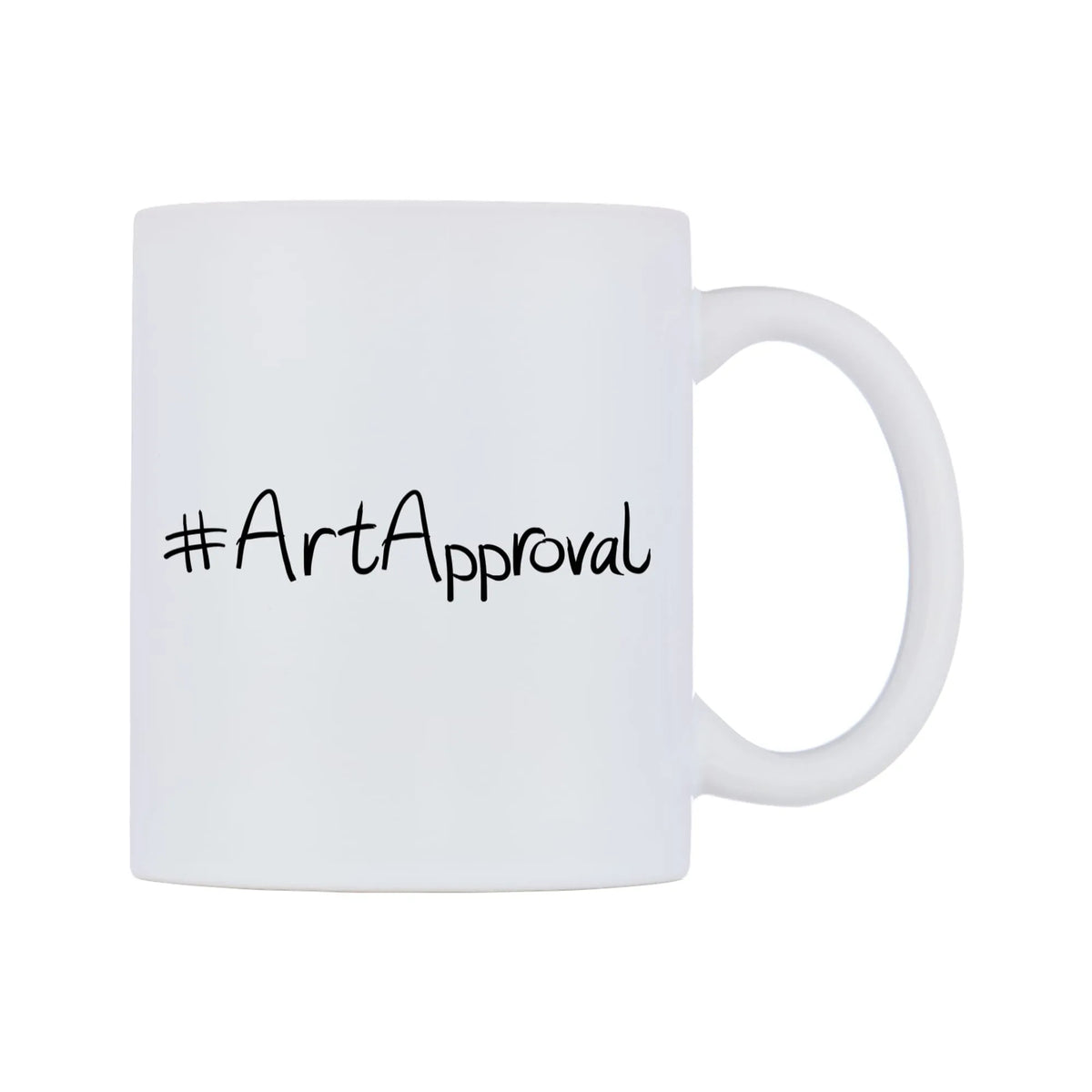 ArtApproval Mug — mug, left side, on a white background