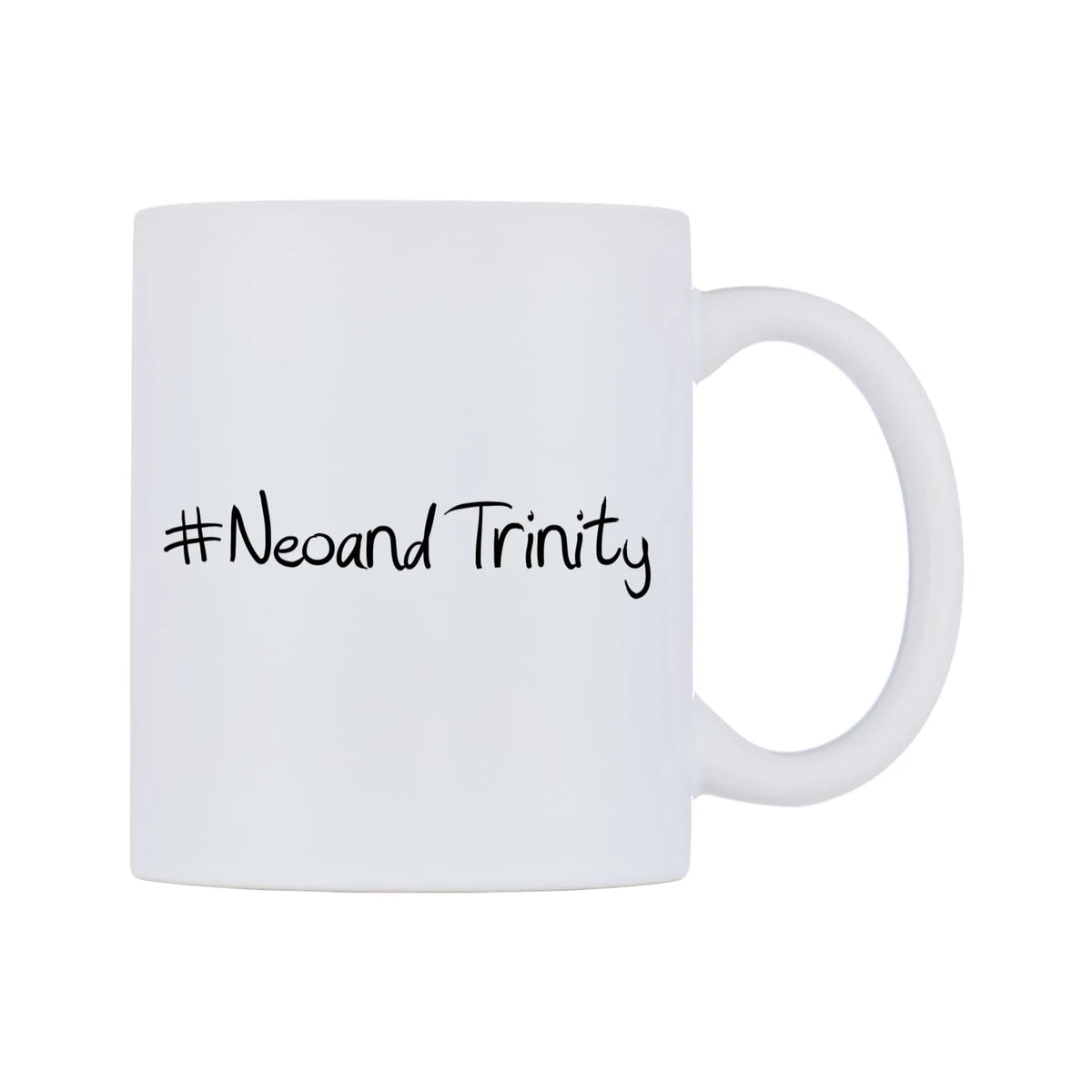 NeoandTrinity Mug — mug, left side, on a white background