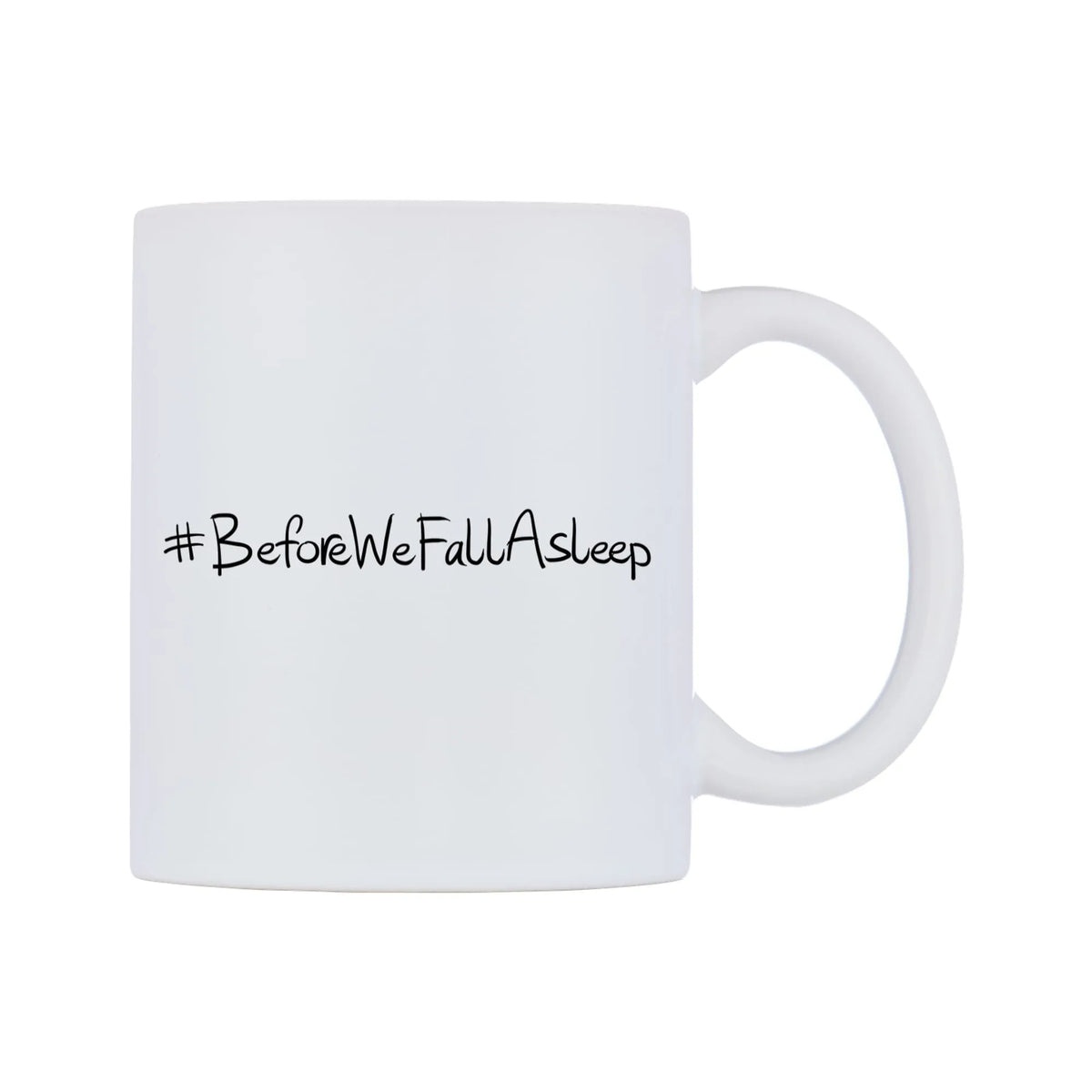 BeforeWeFallAsleep Mug — mug, left side, on a white background