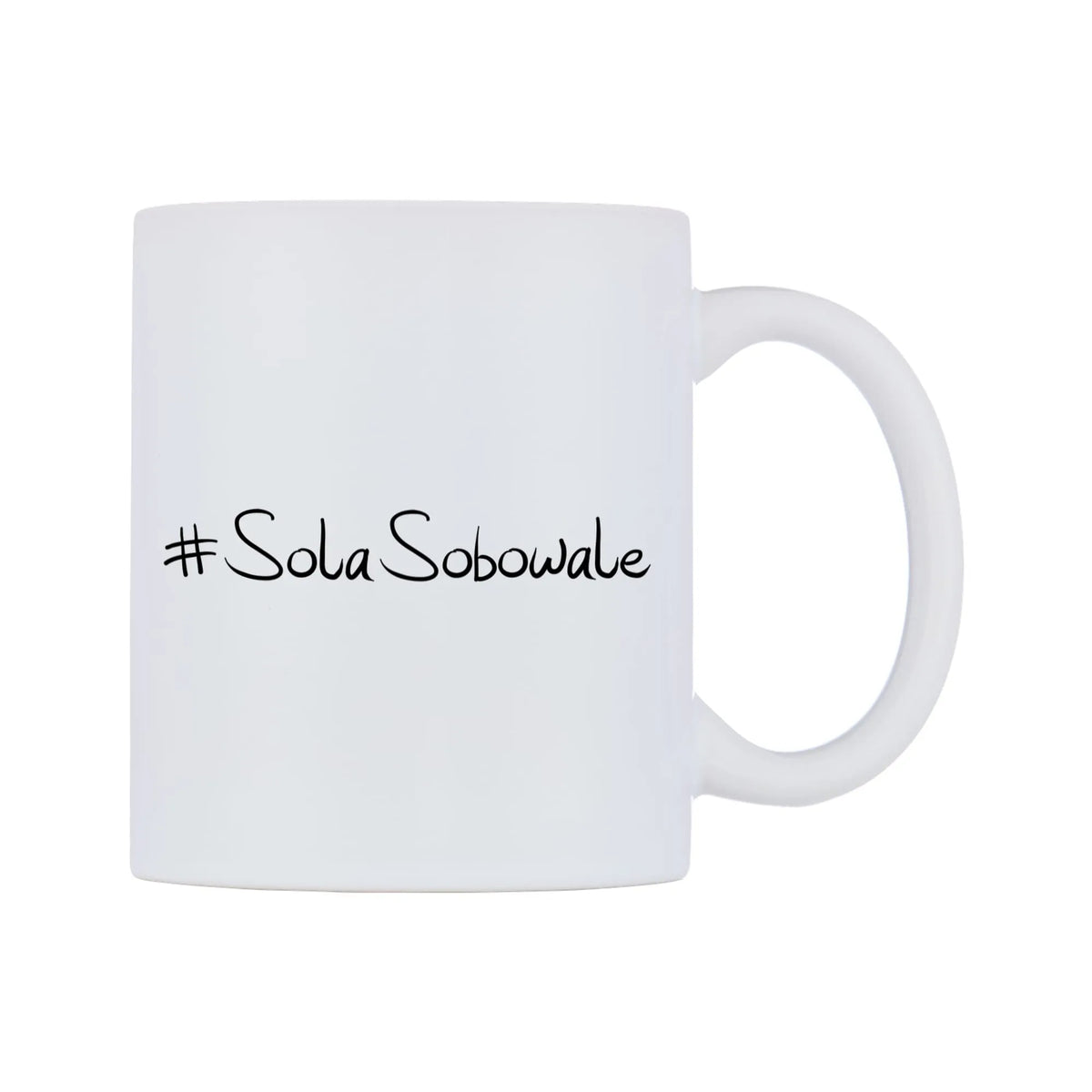 SolaSobowale Mug — mug, left side, on a white background