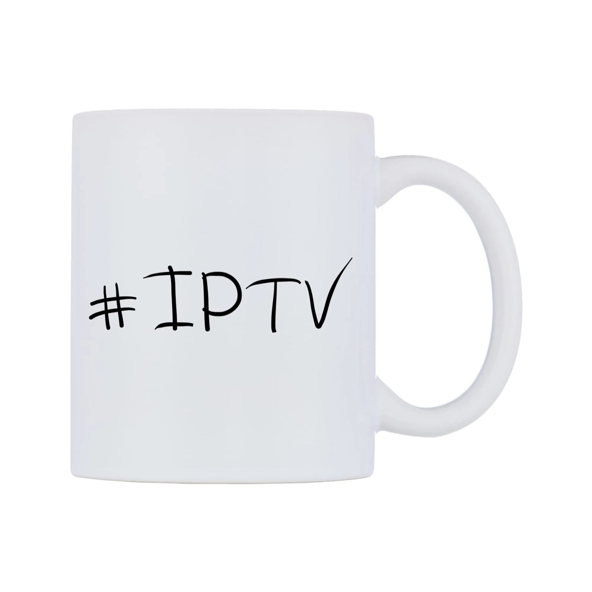 IPTV Mug — mug, left side, on a white background