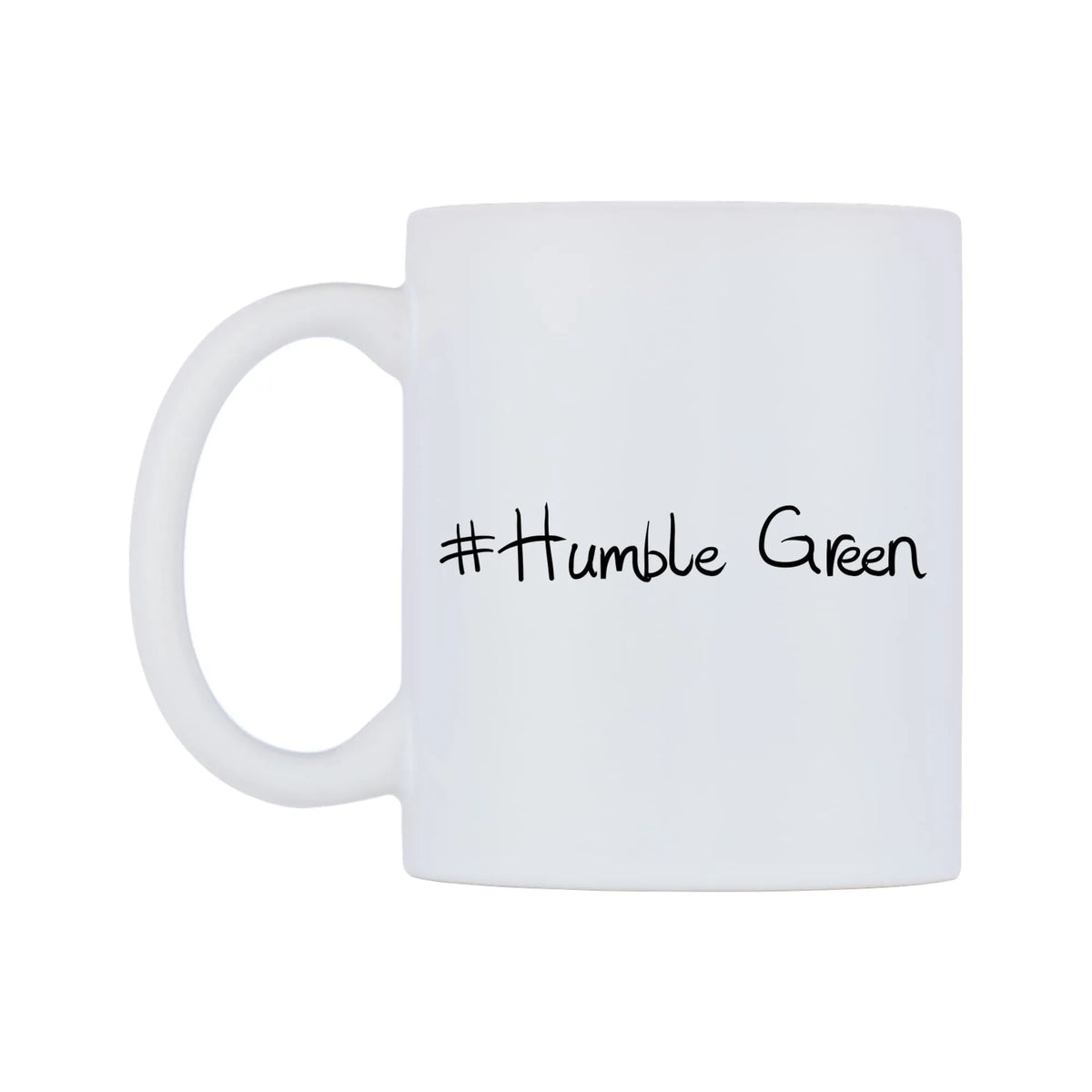 Humble Green Mug — mug, right side, on a white background