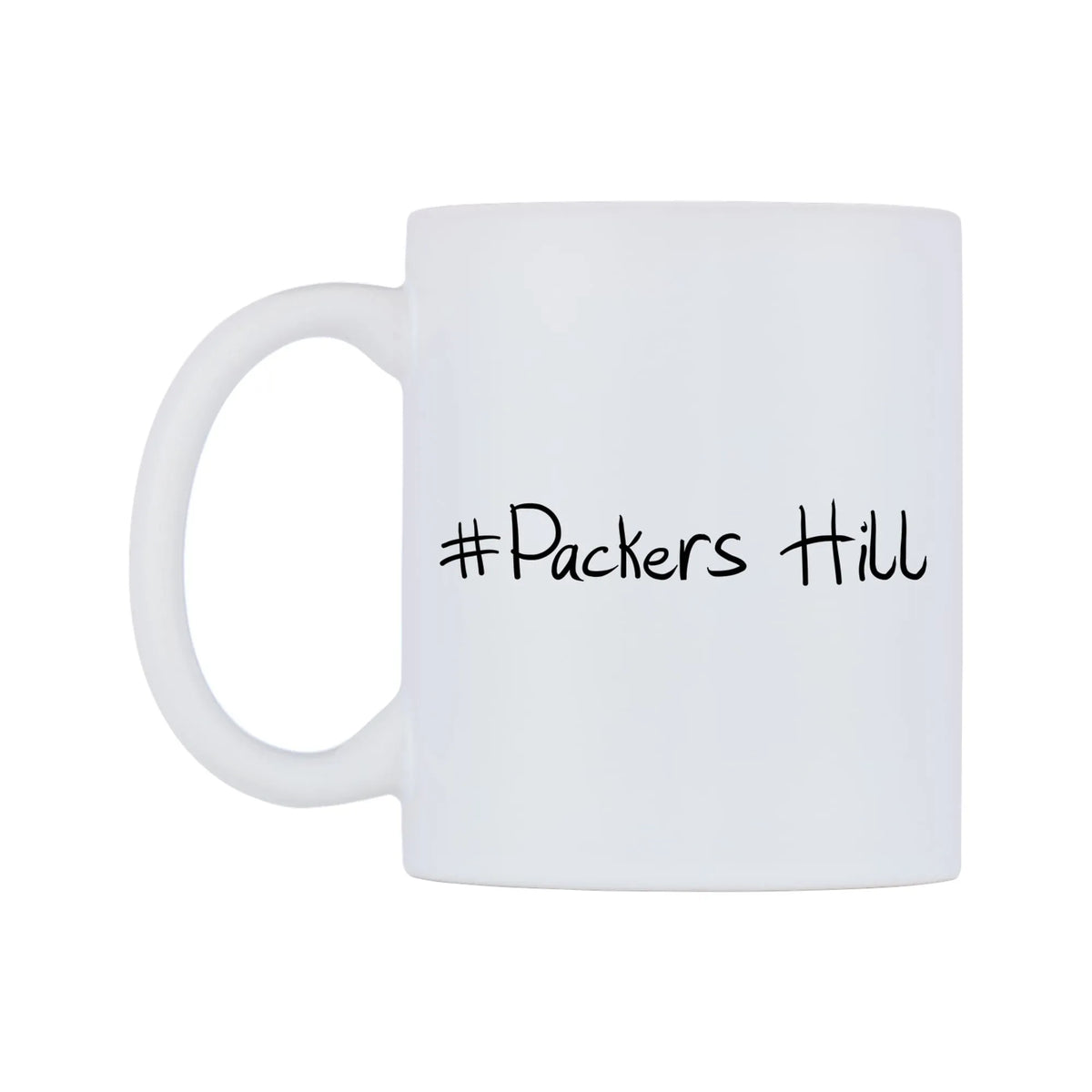 Packers Hill Mug — mug, right side, on a white background