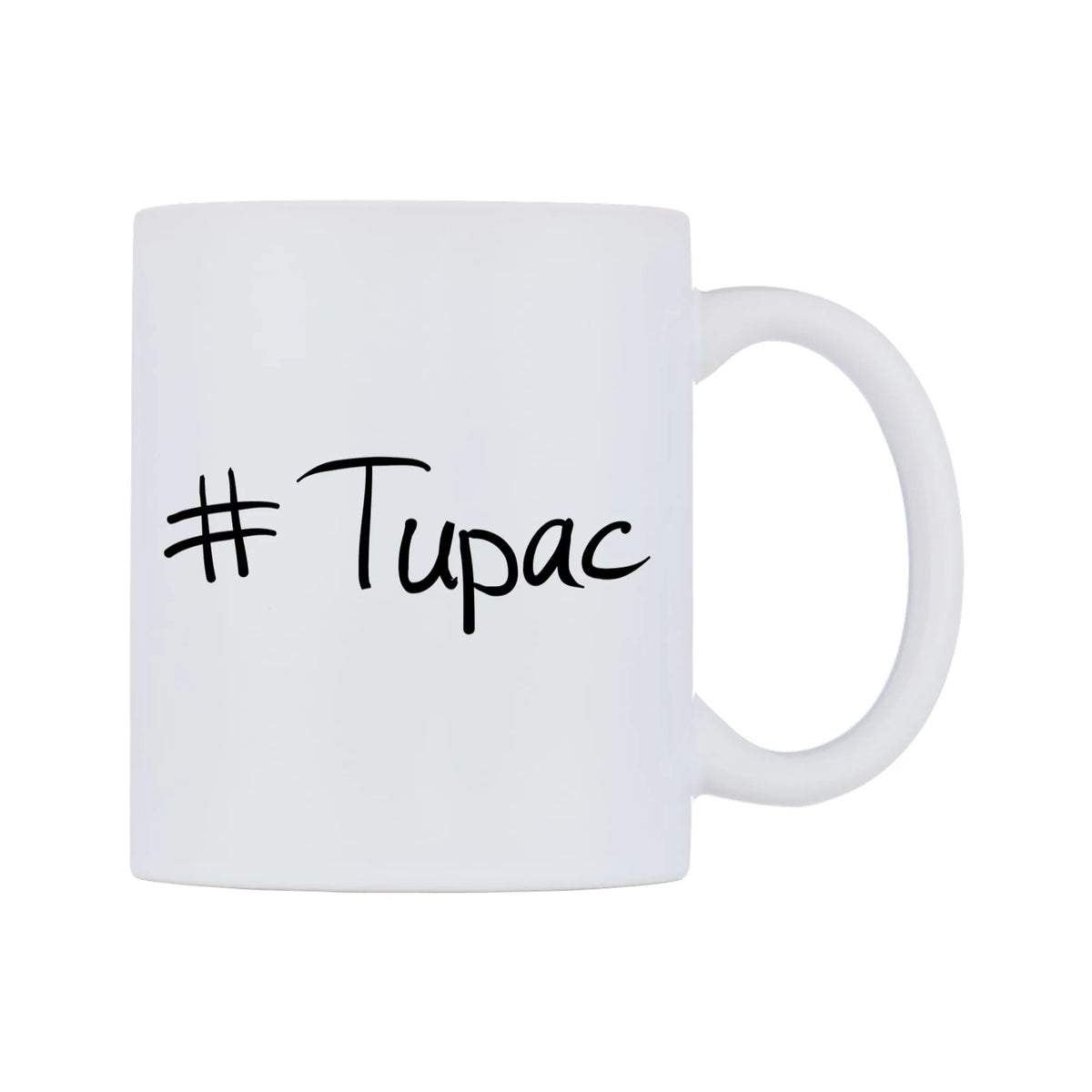 Tupac Mug — mug, left side, on a white background
