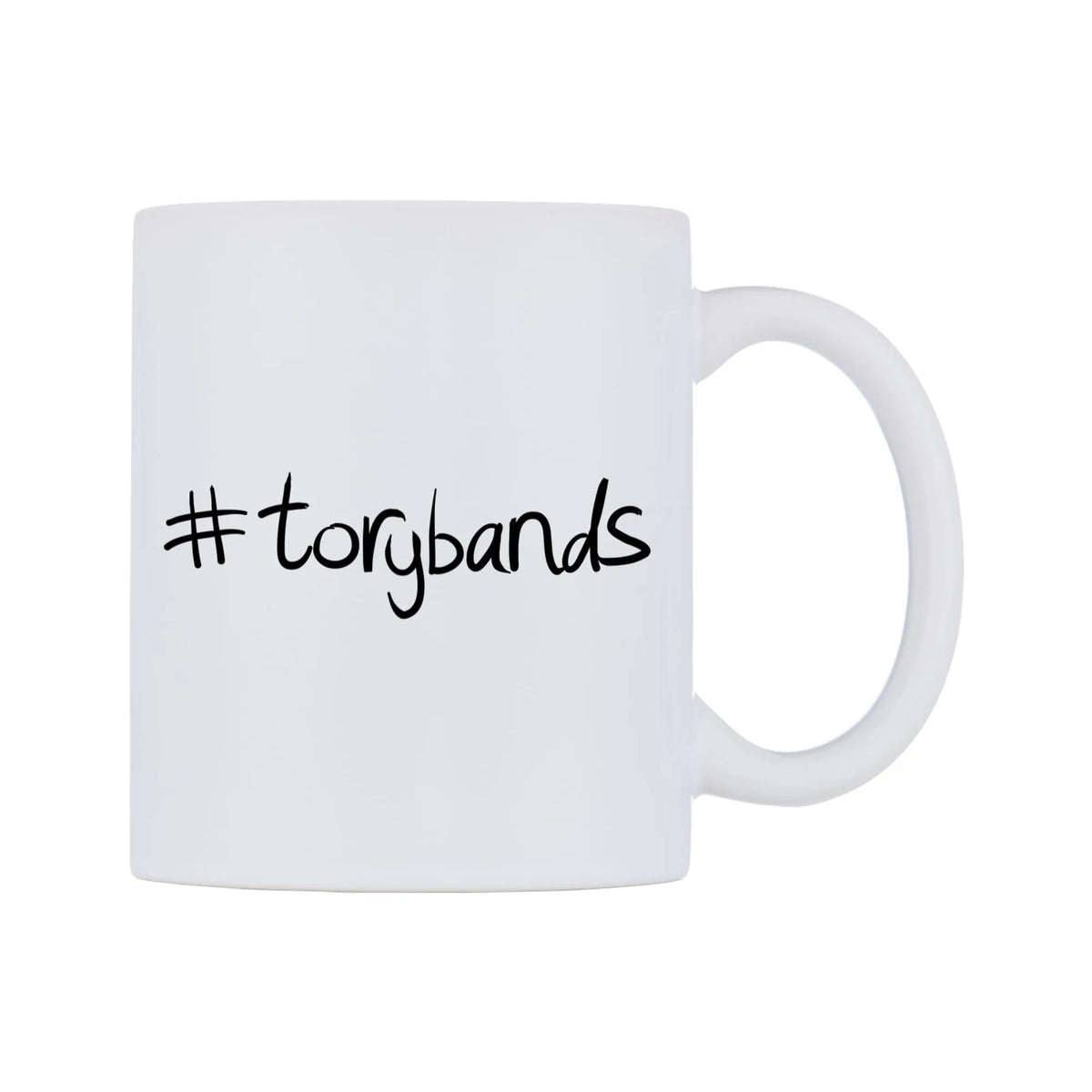torybands Mug — mug, left side, on a white background