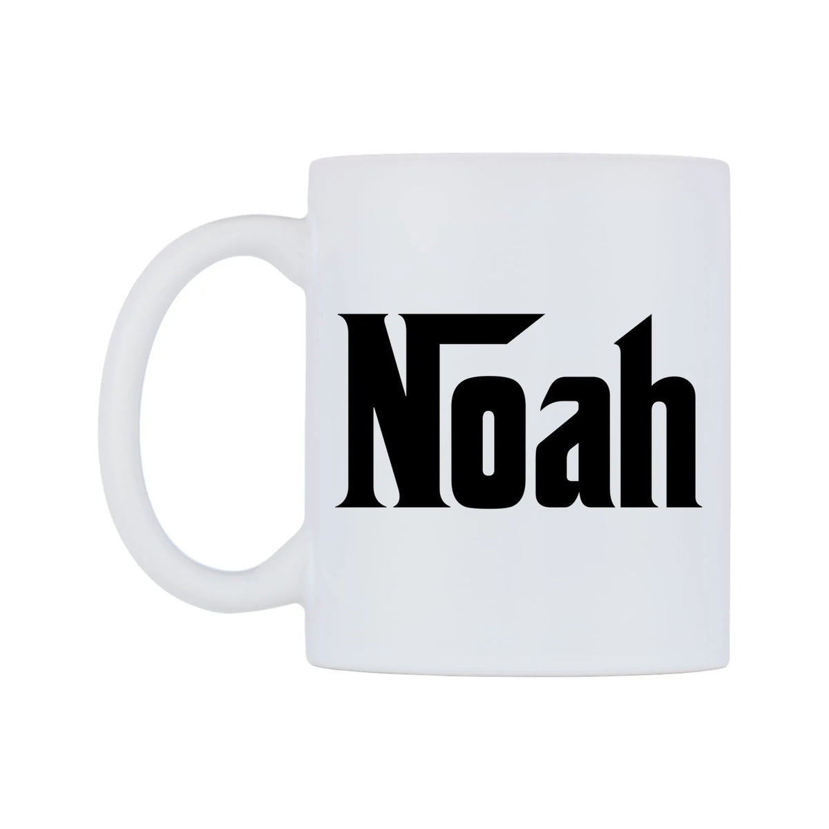 Noah - Godfather Themed Mug — white 11oz gloss mug, right side, on a white background